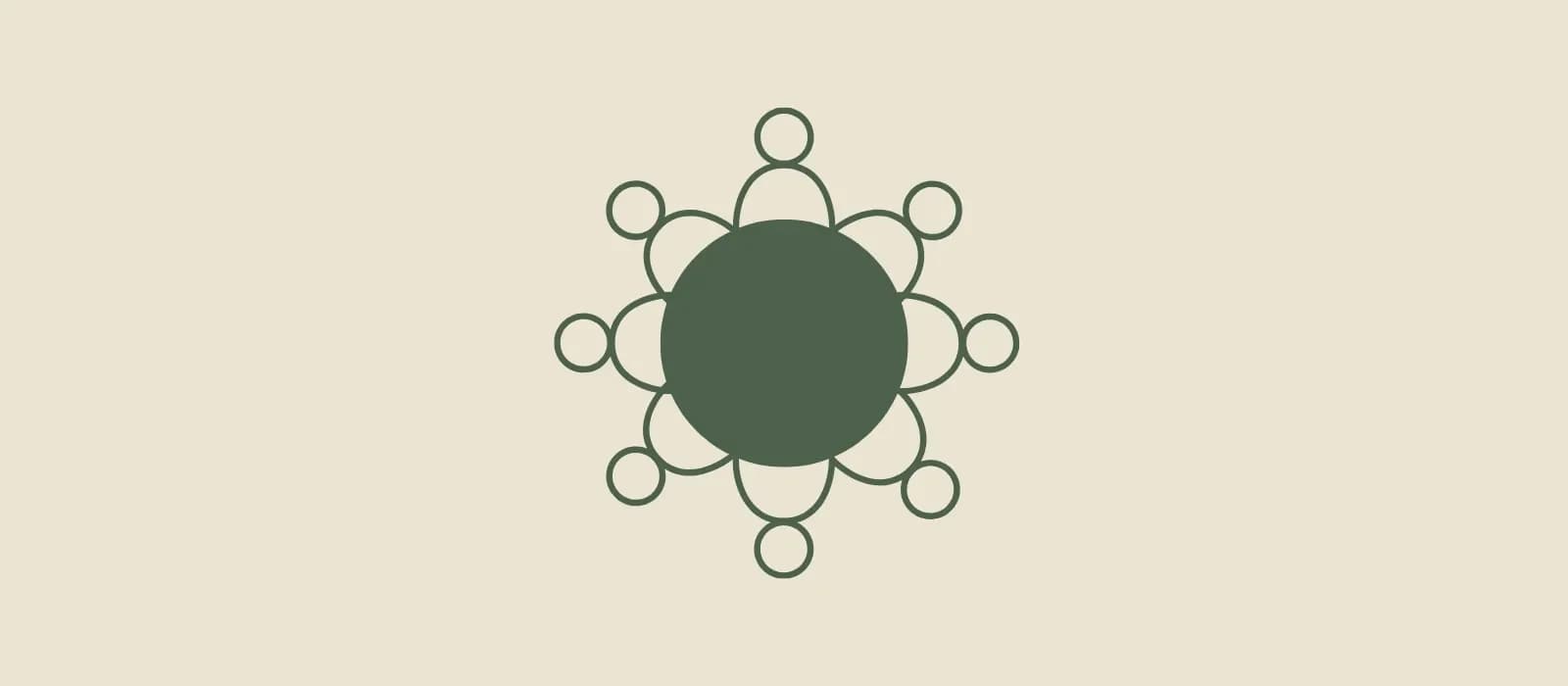 Illustration von Teammitgliedern am Tisch mit Aufwärtspfeil und Balkendiagramm – Symbol für Zusammenhalt im Team stärken, proJob-Logo oben rechts